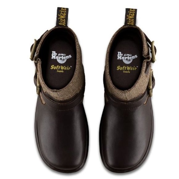 Dr. Martens Docs Gayle brown tweed/leather moto boot * NWOB * size 11 US 9 UK - Picture 6 of 11
